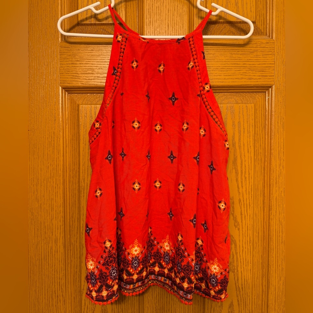 Mudd Orange Sleeveless Top Boho